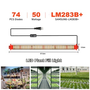 Đèn trồng cây LED LM283B+ 50W bằng nhôm, thanh đèn LED đơn 50W 3000k 5000k 660nm 730nm - Product Image 5