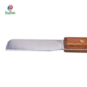 Dentale spatola Gesso manico in legno coltello di metallo spatola gesso lama di miscelazione Gesso Coltelli e Gesso Spatole per Laboratorio Dentale - Product Image 2