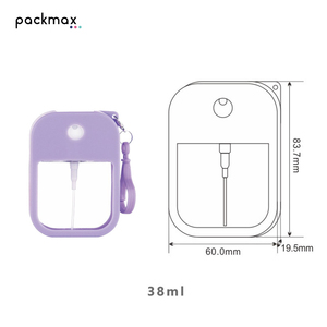 38ml Mobile Phone Shape <b>Plastic</b> Travel <b>Pocket</b> Size Alcohol Perfume Hand Sanitizer Flat Spray Bottle Bag Charm Keychain - Product Image 4