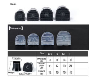 Taglia più grande 16MM tacco alto protettore tacco riparazione calotte silenziatori tacco alto per scarpe da donna su erba - Product Image 2