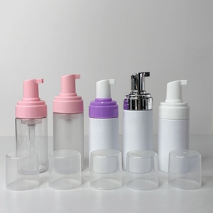 100ml 120ml Round Matte Black Plastic Foam <b>Pump</b> <b>Bottle</b> Custom Wash Facial Cleanser Packaging Foam <b>Bottle</b> - Product Image 4