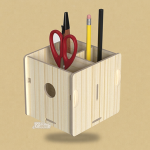 Custom PP <b>Foam</b> Pen Holder <b>Square</b> Standing Pencil Holder Desk Organizer Office Storage - Product Image 1