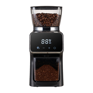 Moulin à café électrique automatique en acier inoxydable à meules coniques, 30 niveaux de réglage, facile à nettoyer, capacité de 2 à 12 tasses, 180g - Product Image 1