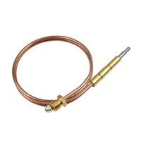 Ensemble de brûleur pilote pour chauffe-eau au gaz GPL en cuivre avec thermocouple et électrode d'allumage 30CM, installation facile