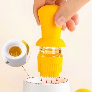 Hot Selling Glass Kitchen Olive Oil <b>Bottle</b> With Silicone Brush New 2-in-1 Silicone <b>Dropper</b> Measuring Oil Dispenser <b>Bottle</b> - Product Image 5