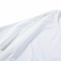 T-shirts unisexes blancs simples et bon marché en gros à 1 dollar