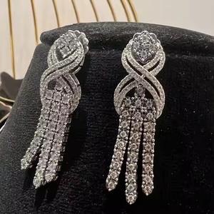 Ensemble de collier luxueux en or 14 carats avec diamants naturels certifiés par un tiers pour un anniversaire de mariage, bijoux élégants - Product Image 5