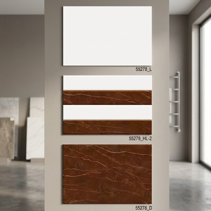 Azulejos de pared de cerámica Digital de alta calidad de 300x450mm, 30x45cm, diseño de flores interiores de baño brillante para uso en centros comerciales al aire libre, calidad - Product Image 6
