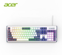 Teclado de Computadora con Cable Acer OKB0A0 con Retroiluminación LED de Arcoíris, Estilo Proyección, Producto Nuevo