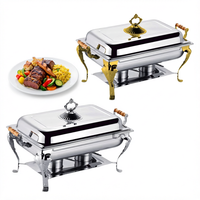 Plats de service de luxe pour hôtels en acier inoxydable de haute qualité, performances exceptionnelles, grande capacité de 9 L, excellente isolation