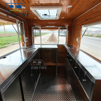 Onlywe Food Cart : Remorque alimentaire mobile entièrement équipée, camion de crème glacée, chariot à hot-dogs, bar à jus, restaurant mobile, remorque à café et à nourriture