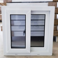 Fenêtre coulissante PVC/UPVC sur mesure résistante aux ouragans, qualité premium testée EU profil haut de gamme prix compétitif