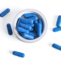 Capsules d'extrait de graines de Goat Weed à la kératine OEM, pilules bleues personnalisées, marque privée, certifiées GMP, soutien immunitaire