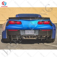Chaoshenghang voiture Spoilers ABS diffuseur arrière en Fiber de carbone pour Corvette C7 14-19 lèvre de diffuseur arrière