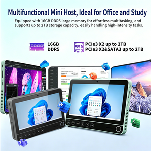 Nouveau mini PC DIXIANG <span class=keywords><strong>Intel</strong></span> <span class=keywords><strong>Core</strong></span> <span class=keywords><strong>I3</strong></span> <span class=keywords><strong>N300</strong></span> SSD, 16 Go DDR5, écran tactile 4K UHD, ordinateur de bureau compact pour le bureau, les jeux - Product Image 6