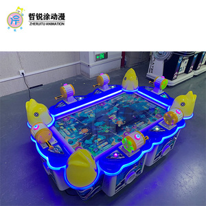 6 người Máy câu cá lớn và nhỏ địa điểm giải trí Arcade cha mẹ con trò chơi máy mô phỏng - Product Image 5