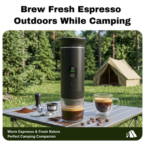 Cafetera Espresso Portátil 3 en 1, 20 Bares, Pantalla Digital, Funciona con Batería, Mini Cafetera Espresso para Auto, Viajes, Camping, CE - Product Image 1