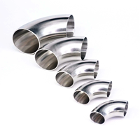Coude en acier inoxydable 304 316, soudé, qualité industrielle, raccord de tuyauterie, tube long, haute résistance, poli miroir, moulage, haute pression
