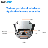 CARAV Prix de gros 15.6 pouces POS Android Terminal System Double écran pour les restaurants