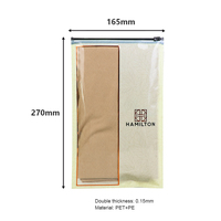 Sacs à fermeture éclair transparents en plastique PET/PE pour chaussettes, anti-poussière, avec affichage du logo, personnalisables OEM, contrôle qualité, pour la vente au détail et l'usine