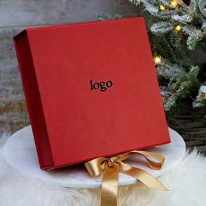 Luxury Magnetic Lid Gift <b>Box</b> Rose Gold Baby Pink | Rigid Cardboard Ribbon Packaging for Souvenirs Cosmetics - Product Image 3