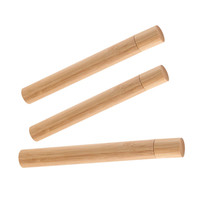 Boîte à thé ronde Tube bidons Conteneur Cylindre Pot Bambou Tube Encens