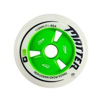 Roues de roller en ligne professionnelles en PU F1 à vitesse élevée, rebond haute élasticité, pour extérieur/piste/route/marathon 90/100/110mm 86A