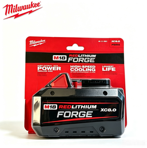 Batería de Litio FORGE de 18V <span class=keywords><strong>M18</strong></span> XC8.0, Batería de Repuesto de Iones de Litio de 8.0Ah Compatible con Herramientas Eléctricas Inalámbricas <span class=keywords><strong>Milwaukee</strong></span> Serie <span class=keywords><strong>M18</strong></span> - Product Image 1