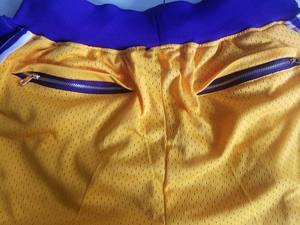 Short de basket-ball rétro pour hommes, short de sport en maille, respirant, à séchage rapide, de grande taille, bon marché, vente en gros - Product Image 4