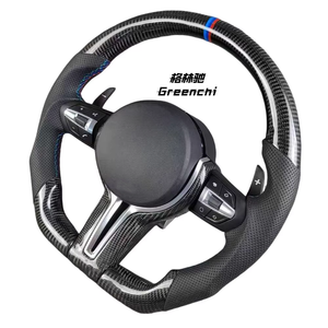 Pour BMW M3 M4 véritable carbone <span class=keywords><strong>F1</strong></span> Style volant palette manette de vitesse usine mise à niveau de course personnalisée - Product Image 3