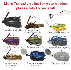 Pêche en gros Tungstène Basse Leurre en caoutchouc Pêche Jis Tungstène Jupe Expert Football <span class=keywords><strong>Jig</strong></span> - Product Image 5