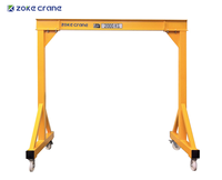 Grue portique mobile manuelle à poussée manuelle, réglable en hauteur, portée 3m-4m, capacité 3 tonnes, pour atelier de réparation - Offre Spéciale