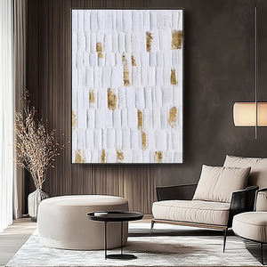 Arte <span class=keywords><strong>de</strong></span> Pared Geométrico Abstracto en Relieve 3D Hecho a Mano sobre Lienzo, Estilo Wabi Sabi, Textura 3D, Naturaleza Muerta para Decoración <span class=keywords><strong>de</strong></span> Sala <span class=keywords><strong>de</strong></span> Estar - Product Image 3