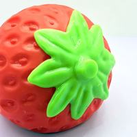 Jouet Squishy Fraise Super Jumbo à Remontée Lente, Fraise Simulée Anti-Stress Anti-Anxiété, Jouet Fidget pour Cadeaux
