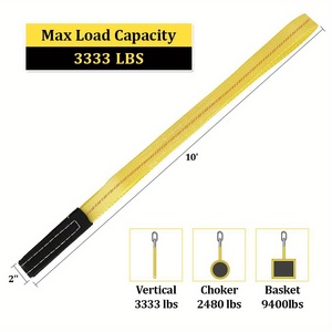 Hot bán 2 tấn Polyester Webbing cáp treo 3M 6M Duplex Vòng phẳng Webbing 3mt 6m vô tận <span class=keywords><strong>web</strong></span> nâng - Product Image 3