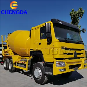 저렴한 가격 Sinotruk Howo 중고 시멘트 콘크리트 믹서 트럭 8m3 10m3 12m3 6x4 믹서 트럭