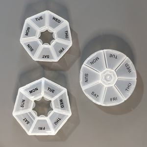 ราคาถูกขายร้อนรอบสไตล์7วันกล่องยา7ช่องรายสัปดาห์พลาสติกยาออแกไนเซอร์7กรณี - Product Image 6