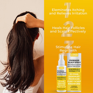 Spray capillaire 2-en-1 OEM à marque privée, à base de plantes, pour le psoriasis et le cuir chevelu, anti-pelliculaire, antibactérien, soulagement des démangeaisons, pour la <span class=keywords><strong>dermatite</strong></span> séborrhéique - Product Image 5