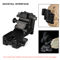 Dudukan Helm Aluminium untuk NVG, Dudukan untuk PVS-7, PVS-14, PVS-15, PVS-18, Dudukan Helm GZ24-0237