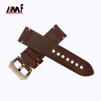 Bracelet de montre minimaliste vintage en cuir de veau italien, cousu main, en acier inoxydable, épaisseur 4 mm, largeur multi-bandes, nouvelle mode