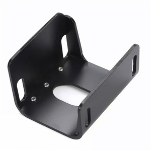 Pièces de pliage CNC non standardisées personnalisées, support en acier noir mat, <span class=keywords><strong>plaque</strong></span> de <span class=keywords><strong>fixation</strong></span> en tôle - Product Image 6