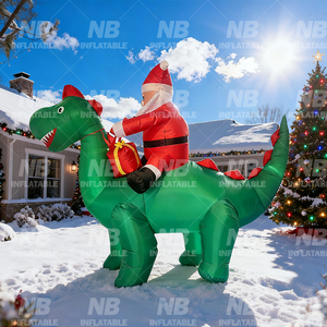 Personnage gonflable d'<span class=keywords><strong>homme</strong></span> de Noël pour les gonflables de publicité du père Noël de divertissement extérieur pour des événements de festival - Product Image 2