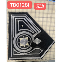 Grande broderie géométrique, patch décoratif pour col, applique pour robes, vestes, vêtements, accessoires de confection DIY