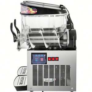 2 Tanks <b>Slush</b> Juice Drinking <b>Ice</b> Slushy <b>Machine</b> 24L - Product Image 6