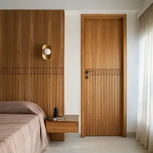 Fournisseur chinois Porte en bois au design moderne Porte intérieure Porte de chambre