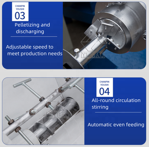 Mini 220V Twin vít nổi thức ăn cho cá máy đùn để sử dụng nhà và nhà máy cắt loại thức ăn cho cá viên máy đùn - Product Image 4