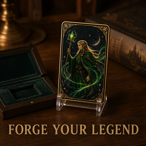 Carte Collezionabili in Metallo Personalizzate con Stampa Anime Fantasy, Carte da Gioco con Bordi Dorati, Souvenir Regalo all'Ingrosso - Product Image 6