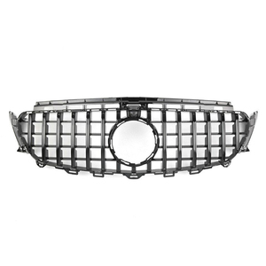 Parrilla Delantera Negra Plateada de Alta Calidad Estilo R AMG para W213 E250 E300 E400 2017-2020 - Product Image 1