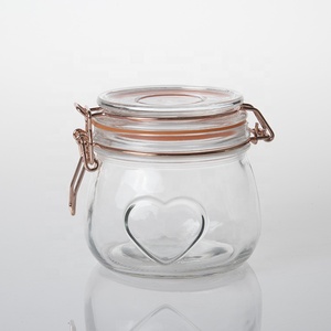 Small <strong>Decorative</strong> Kitchenware Clear Glass <strong>Jars</strong> Mason Storage <strong>Jars</strong> - Product Image 2