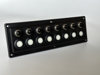 Panneau de commande tactile marin 8 gangues DC12-24V avec indicateur LED, boîtier de commande tactile fin pour voiture, bateau, caravane